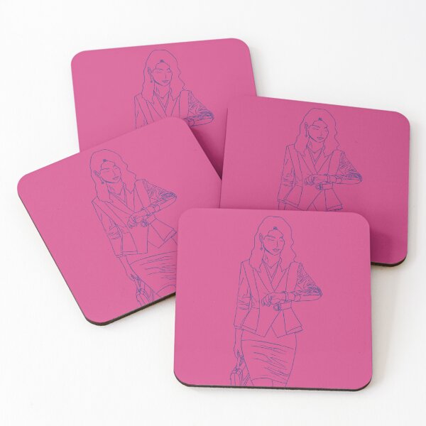 Item preview, Stylish Businesswoman Checking Watch Art Print designed and sold by KaleChub.