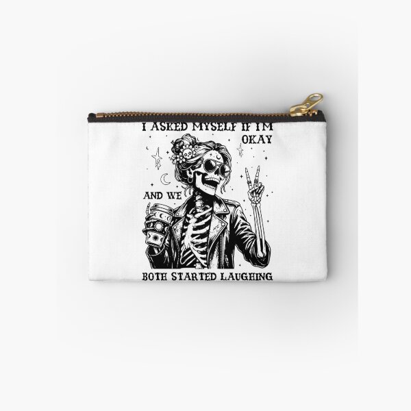 Item preview, I Asked Myself If I'm Okay Funny Skeleton designed and sold by LounisArt.
