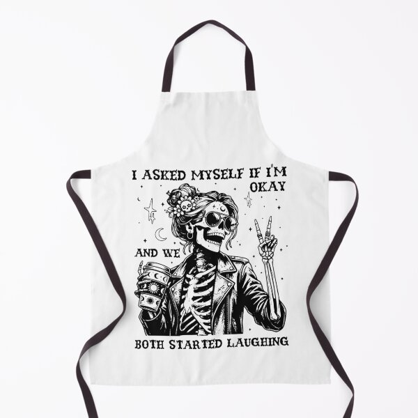 Item preview, I Asked Myself If I'm Okay Funny Skeleton designed and sold by LounisArt.