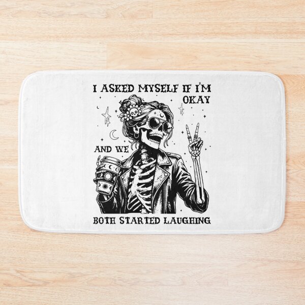 Item preview, I Asked Myself If I'm Okay Funny Skeleton designed and sold by LounisArt.