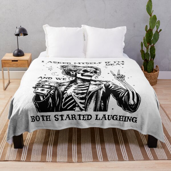 Item preview, I Asked Myself If I'm Okay Funny Skeleton designed and sold by LounisArt.