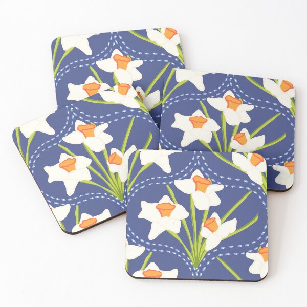 Item preview, Daffodils repeat pattern designed and sold by KernKreations.