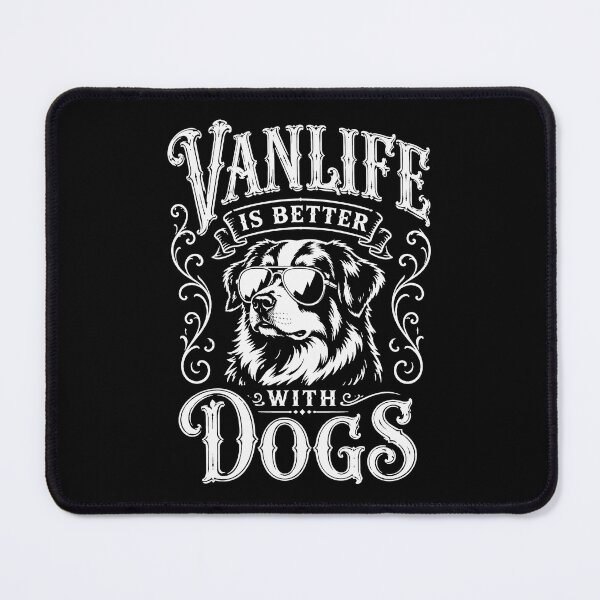 Item preview, VANLIFE Is Better With Dogs Australian Shepherd Van Life Adventure Design designed and sold by VANLIFE..