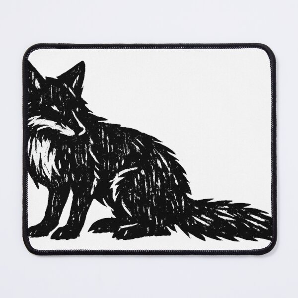 Item preview, Minimalist Fox Silhouette Brush Art Woodland Animal Graphic Tee designed and sold by TM DESIGNS AND MORE.