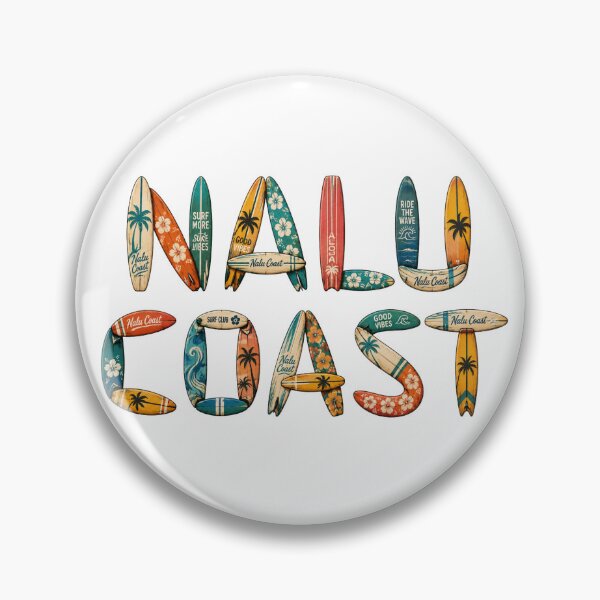 Item preview, Nalu Coast Surfboard Lettering | Hawaiian Surf Style | Beach Design  designed and sold by Nalu Coast.