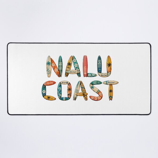 Item preview, Nalu Coast Surfboard Lettering | Hawaiian Surf Style | Beach Design designed and sold by Nalu Coast.
