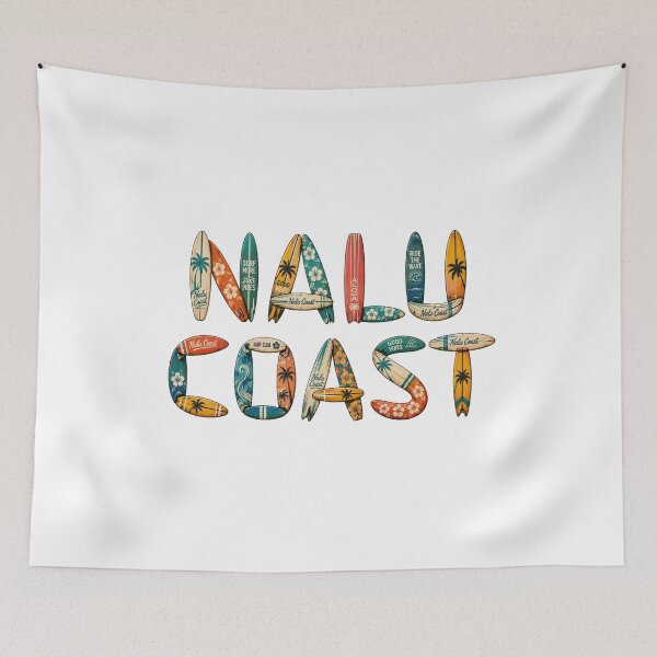 Item preview, Nalu Coast Surfboard Lettering | Hawaiian Surf Style | Beach Design  designed and sold by Nalu Coast.