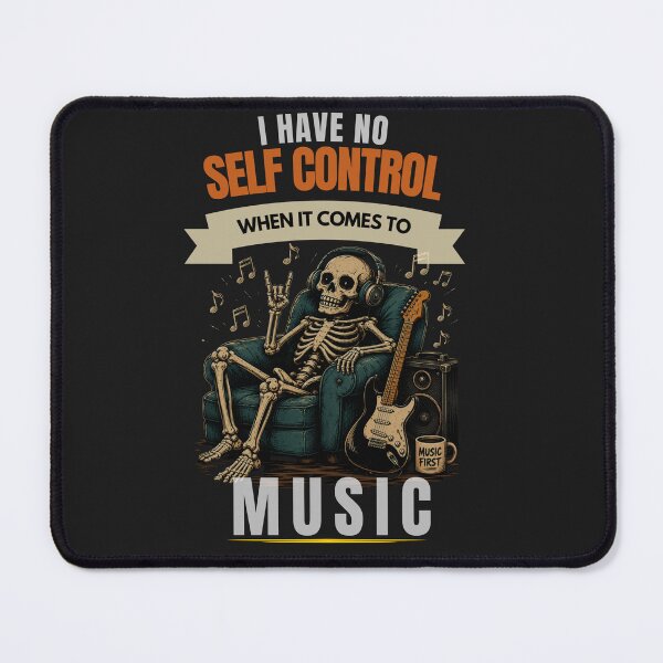 Item preview, I Have No Self Control When It Comes To Music Funny Guitar Shirt designed and sold by Joyful-Pixel.