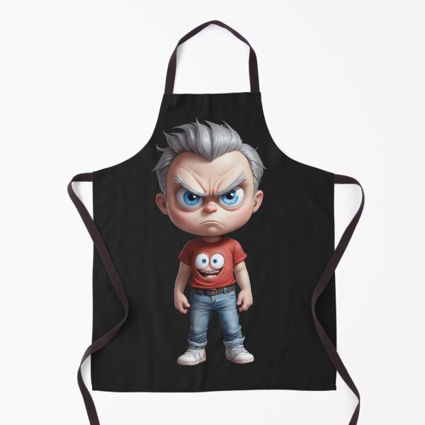 Item preview, Grumpy 3D Cartoon Boy - Cute Angry Kid with Funny Face Shirt designed and sold by MarCinu Art.