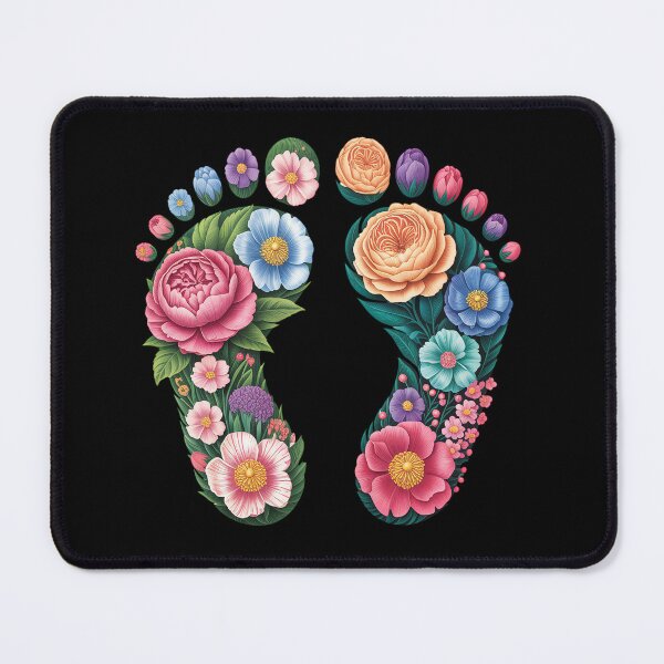 Item preview, Floral Foot Imprints designed and sold by jkrphoto.