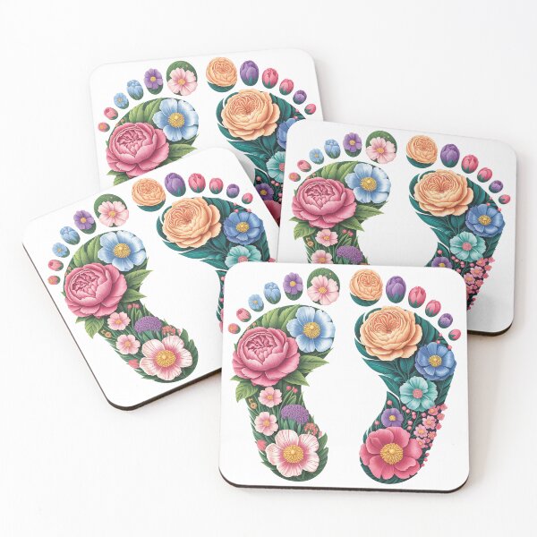 Item preview, Floral Foot Imprints designed and sold by jkrphoto.