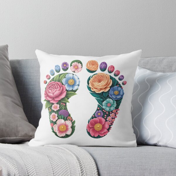 Item preview, Floral Foot Imprints designed and sold by jkrphoto.