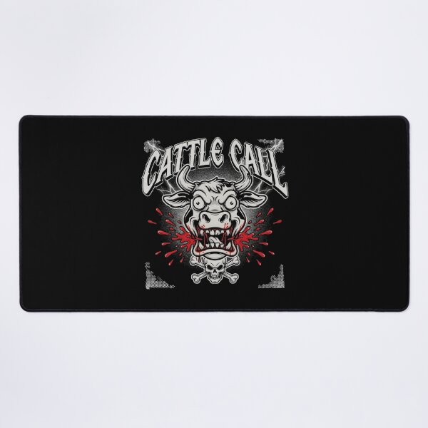 Item preview, Cattle Call Screaming Bull Blood Splatter Metal Graphic designed and sold by Enea Kelo.