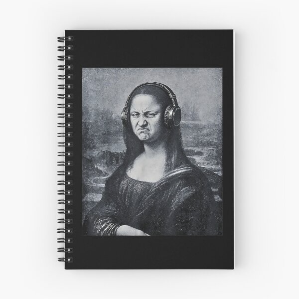 Item preview, Funny Mona Lisa Bass Face Headphones EDM Music Producer Parody designed and sold by Rahamkshop.
