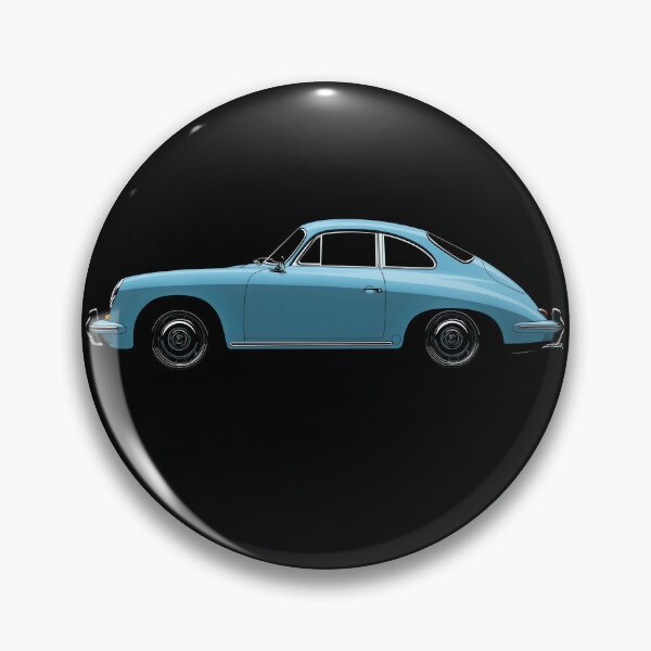 Item preview, Blue Porsche 356 side illustration designed and sold by blackdogshop.