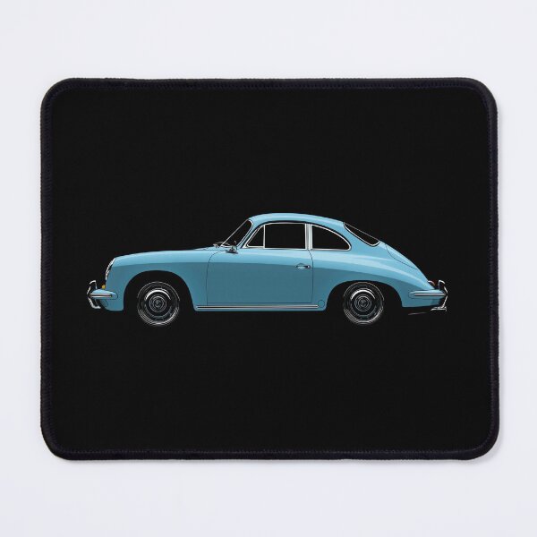 Item preview, Blue Porsche 356 side illustration designed and sold by blackdogshop.