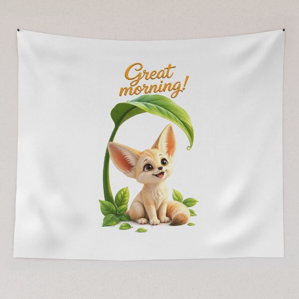 Item preview, Leaflight Joy: The Great Morning Fennec designed and sold by BlissBlvdShop.