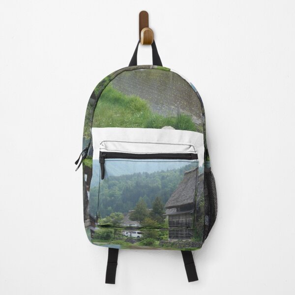 Item preview, Traditional Japanese Thatched Roof Farmhouses Art Print designed and sold by KaleChub.