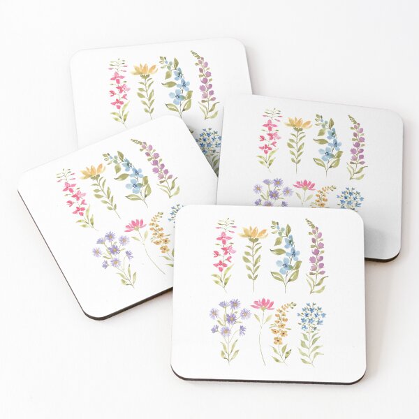 Item preview, Alpine Wildflower Watercolor Meadow designed and sold by Jande Summer.