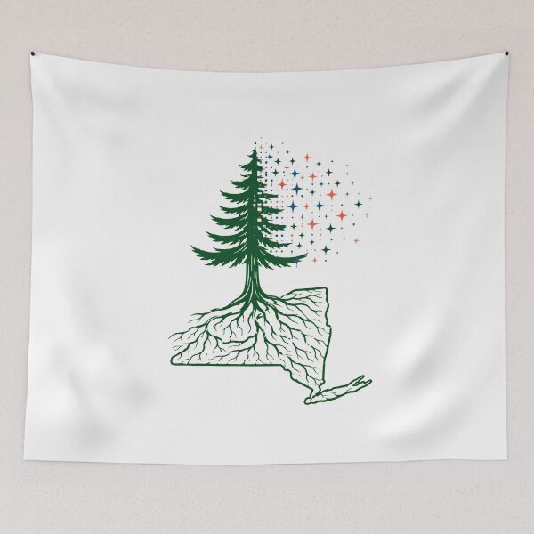 Item preview, New York Pine Roots Whimsical Nature Lover designed and sold by chattsuede.