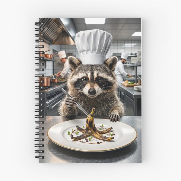 Item preview, Chef Raccoon Plating Gourmet Banana Peels designed and sold by XDesignStudio.