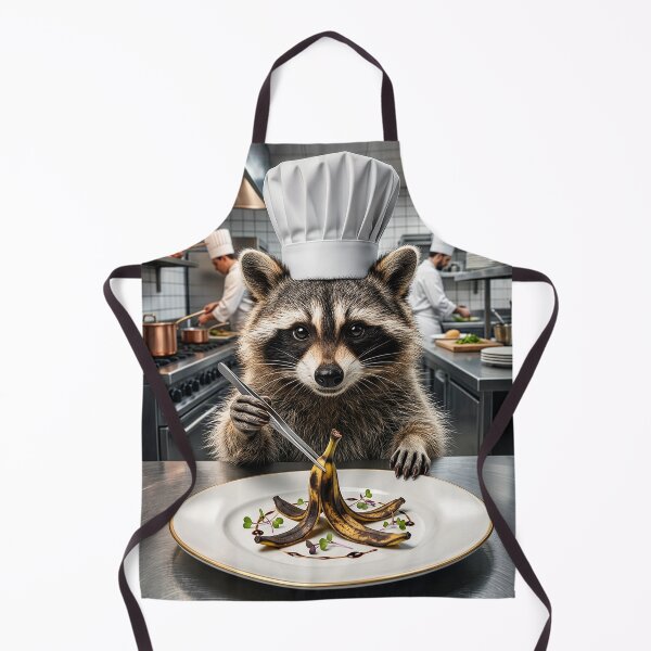 Item preview, Chef Raccoon Plating Gourmet Banana Peels designed and sold by XDesignStudio.