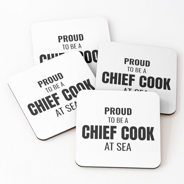 Item preview, Proud to be a Chief Cook at Sea (Black) designed and sold by ShipCrewNation.