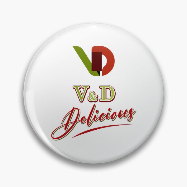 Item preview, V and D Delicious Red and Green Cursive Logo designed and sold by Tromler.
