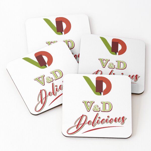 Item preview, V and D Delicious Red and Green Cursive Logo designed and sold by Tromler.