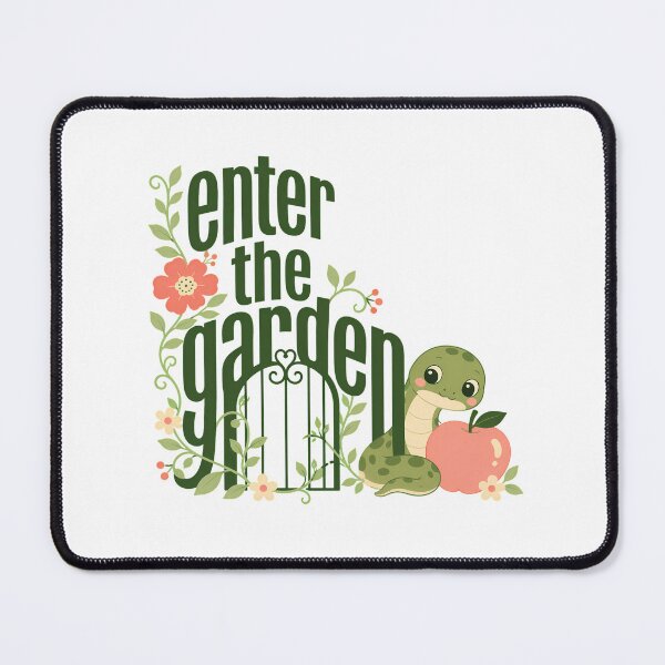 Item preview, Enter The Garden Of Eden Serpent Apple Whimsical designed and sold by chattsuede.