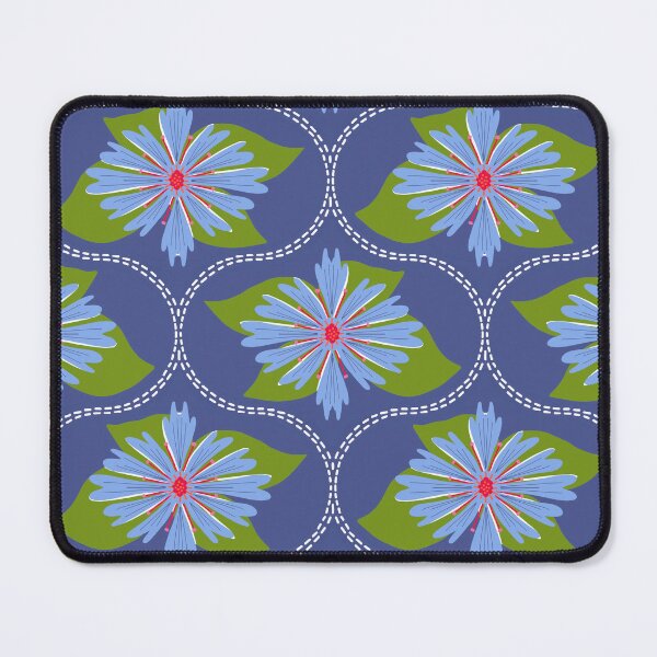 Item preview, Cornflower Ogee pattern designed and sold by KernKreations.