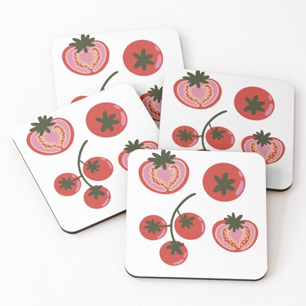 Item preview, tomato sticker pack designed and sold by KitschByKate.