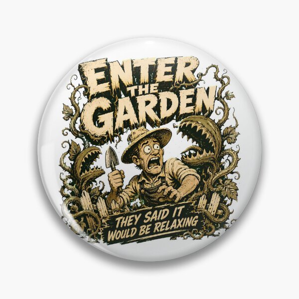 Item preview, Terrified Gardener Comic Book Dark Humor Carnivorous Plants designed and sold by chattsuede.