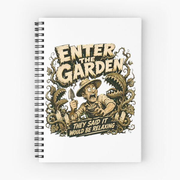 Item preview, Terrified Gardener Comic Book Dark Humor Carnivorous Plants designed and sold by chattsuede.