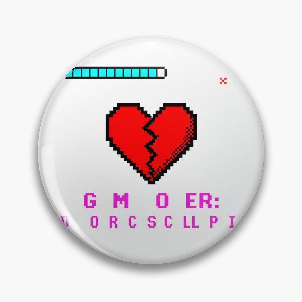 Item preview, Game Over Divorce Player 2 8-Bit Heartbreak designed and sold by chattsuede.