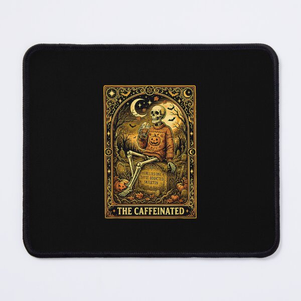 Item preview, The Coffee Skeleton Tarot Card Funny Spooky Coffee Lover designed and sold by Rahamkshop.