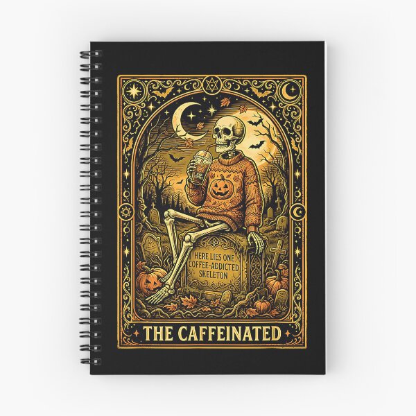 Item preview, The Coffee Skeleton Tarot Card Funny Spooky Coffee Lover designed and sold by Rahamkshop.