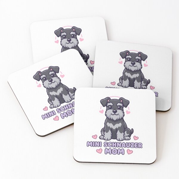 Item preview, Cute Mini Schnauzer Mom Dog designed and sold by Oddly Cozy Studio.