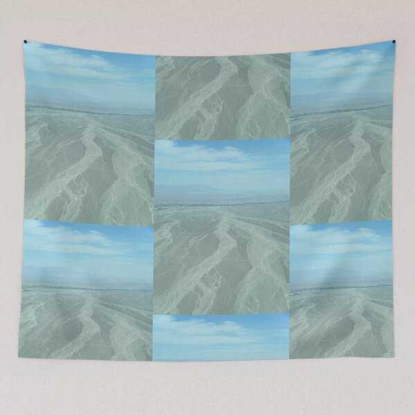 Item preview, Aerial Desert Landscape and Geoglyphs Art Print designed and sold by KaleChub.