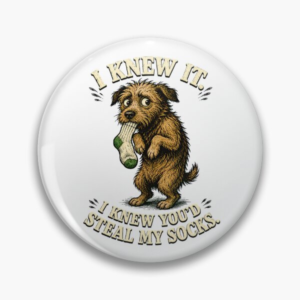 Item preview, Scruffy Terrier Sock Stealer Hand Drawn Guilty Pet designed and sold by chattsuede.