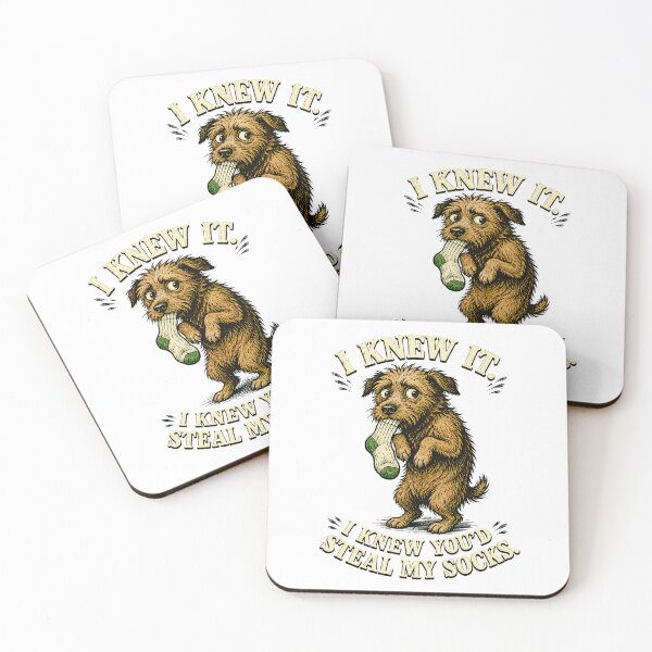 Item preview, Scruffy Terrier Sock Stealer Hand Drawn Guilty Pet designed and sold by chattsuede.