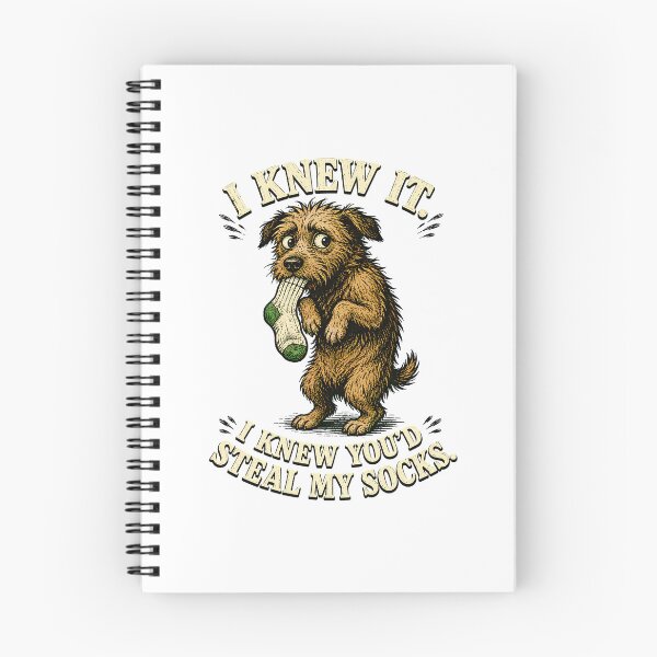 Item preview, Scruffy Terrier Sock Stealer Hand Drawn Guilty Pet designed and sold by chattsuede.