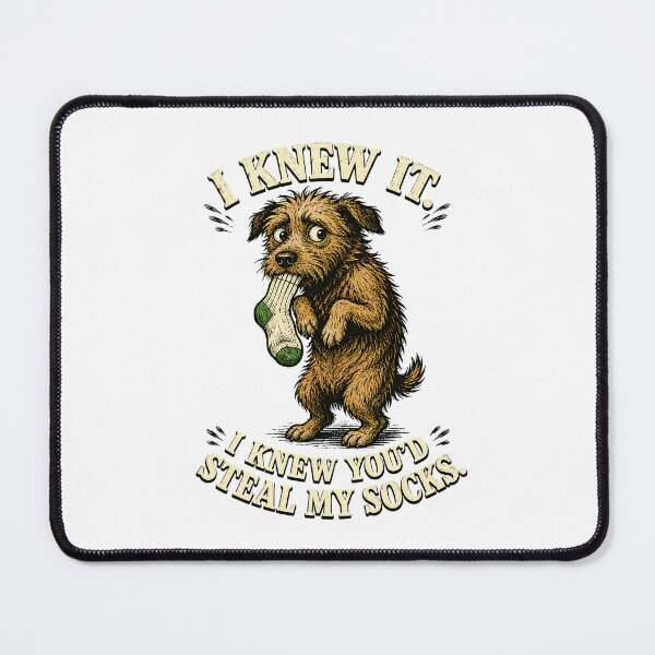 Item preview, Scruffy Terrier Sock Stealer Hand Drawn Guilty Pet designed and sold by chattsuede.