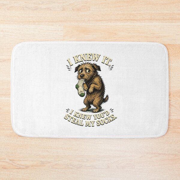 Item preview, Scruffy Terrier Sock Stealer Hand Drawn Guilty Pet designed and sold by chattsuede.
