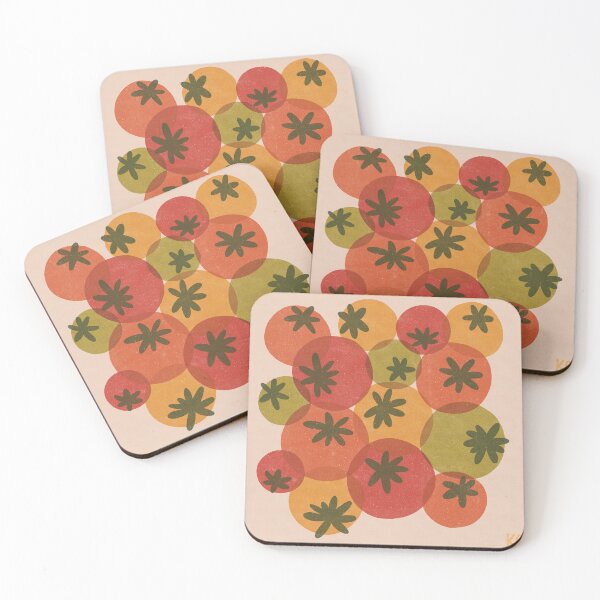 Item preview, tomato lino print drawing designed and sold by KitschByKate.