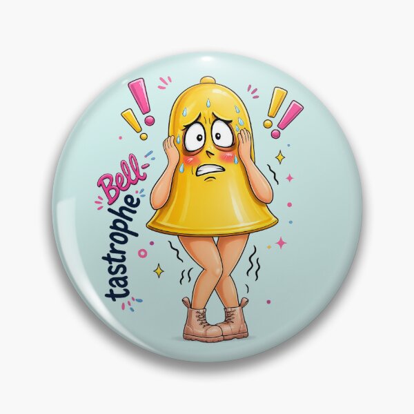 Item preview, Bell-tastrophe – Cute Teacher Humor Illustration for Educators designed and sold by Classroom Crew Studio.
