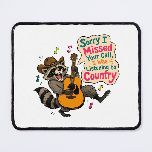 Item preview, Listening To Country Raccoon Playing Acoustic Guitar designed and sold by chattsuede.
