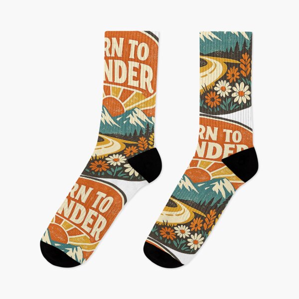 Item preview, Born to Wander Retro Camper Van Mountain Road Trip Graphic Tee designed and sold by TM DESIGNS AND MORE.