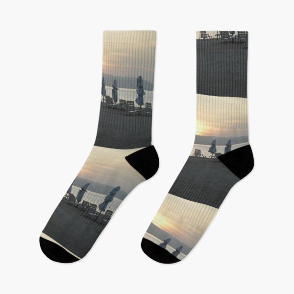 Item preview, Serene Beach Sunset Landscape Art Print designed and sold by KaleChub.