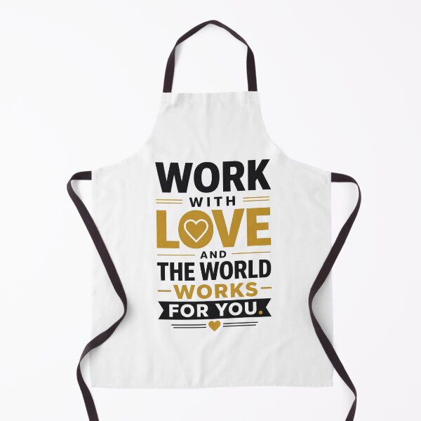 Item preview, Work With Love And The World Works For You Motivational Quote designed and sold by CozyPaletteShop.